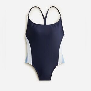 J CREW one piece active color block swimsuit